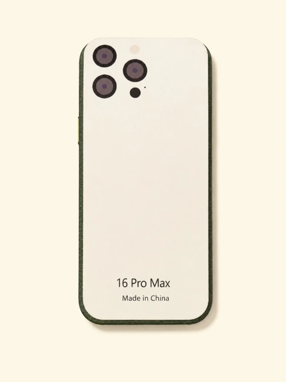 Olive Green Textured Case for iPhone 16 Pro Max Shockproof Protective Cover